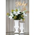 thumbnail image 3 of CC Home Furnishings Classic Vintage Elliott Urn Planter - 13.5" - White and Gold, 3 of 4