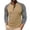 Khaki, variant on UVEASISHA Slim Fit Henley Shirts for Men Raglan Long Sleeve Baseball T Shirt 3 Button Up Collarless T-Shirts Soft Comfy Casual Tees Army Green XXL