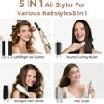 thumbnail image 2 of 5-in-1 Hair Dryer Brush Set, Blow Dryer Brush with Air Style Wrap, Negative Ionic Magic Style, 2 of 8