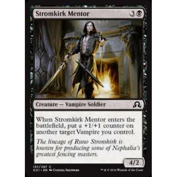 MtG Shadows Over Innistrad Common Stromkirk Mentor (Foil) #137