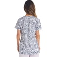 thumbnail image 3 of Dickies EDS Scrubs Top For Women V-Neck Print DK717, 3 of 7