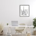 thumbnail image 2 of Stupell Industries Parisian Architecture Study Gray Framed Floater Canvas Wall Art design by Ethan Harper, 21 x 17, 2 of 9