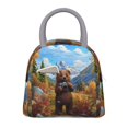 thumbnail image 1 of Disketp Snowy Mountain Photography Bear Bolsa Térmica para Almuerzo, Lonchera con Abertura Amplia y Gran Capacidad, Organizador Reutilizable para Mujeres, Hombres y Adultos, 1 of 6