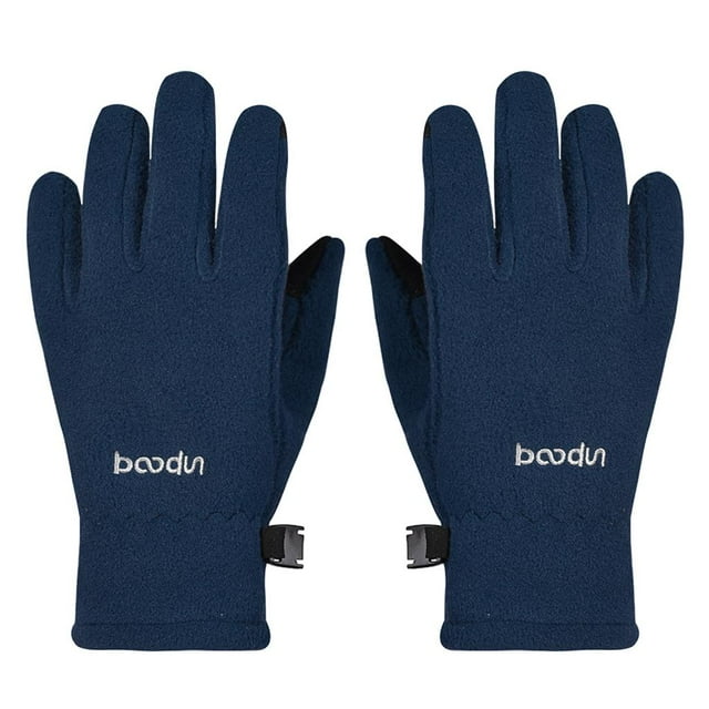 Guantes Invierno Perfecl Guantes Deportivos al pantalla táctil Bici Anti-viento Niñas niños azul