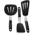 thumbnail image 1 of 3 Pack Silicone Turner Spatula Set, Kitchen Spatulas Turner, Stainless Steel & Premium Silicone | Non-Stick 600F Heat Resistant Utensils for Cooking, Flipping and Pressing, 1 of 5