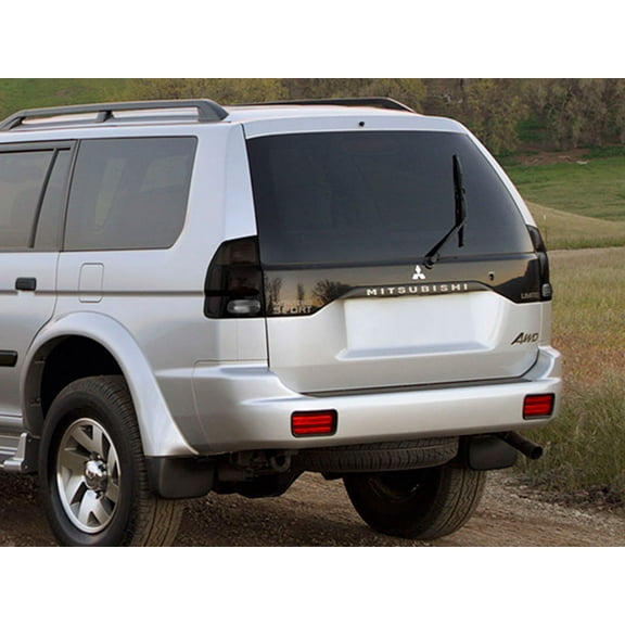 Rvinyl Tail Light Tint Covers Compatible with Mitsubishi Montero Sport 2000-2004 - Smoke