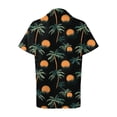 thumbnail image 5 of felwors Women Hawaiian Shirt Tropical Summer Beach Hawaii Shirts Floral Tropic Short Sleeve Button Up Top Blouses Aloha Luau Outfit (Black, S), 5 of 5