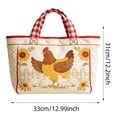 thumbnail image 3 of Vintage Quilted Tote Bag Women Lightweight Travel Bag Purse Cotton Shoulder Tote Bag-Dog, 3 of 7