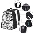 thumbnail image 2 of Fotbe Black Footprints Mochila para Hombre y Mujer - Tela Oxford 600D Resistente - Mochila Impermeable de Gran Capacidad para Escuela, Viajes y Senderismo, 2 of 6