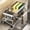 Silver_New#35475, variant on Kitchen Sink Caddy Organizer with Drainage Tray and Towel Bar, Large Countertop Sponge Holder for Soap, Brushes and Dish Rags