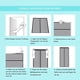 thumbnail image 4 of Puerta mosquitera magnética, cortina mosquitera magnética de protección contra insectos massway que se cierra automáticamente con malla resistente para puertas de balcón, salas de estar y, 4 of 5