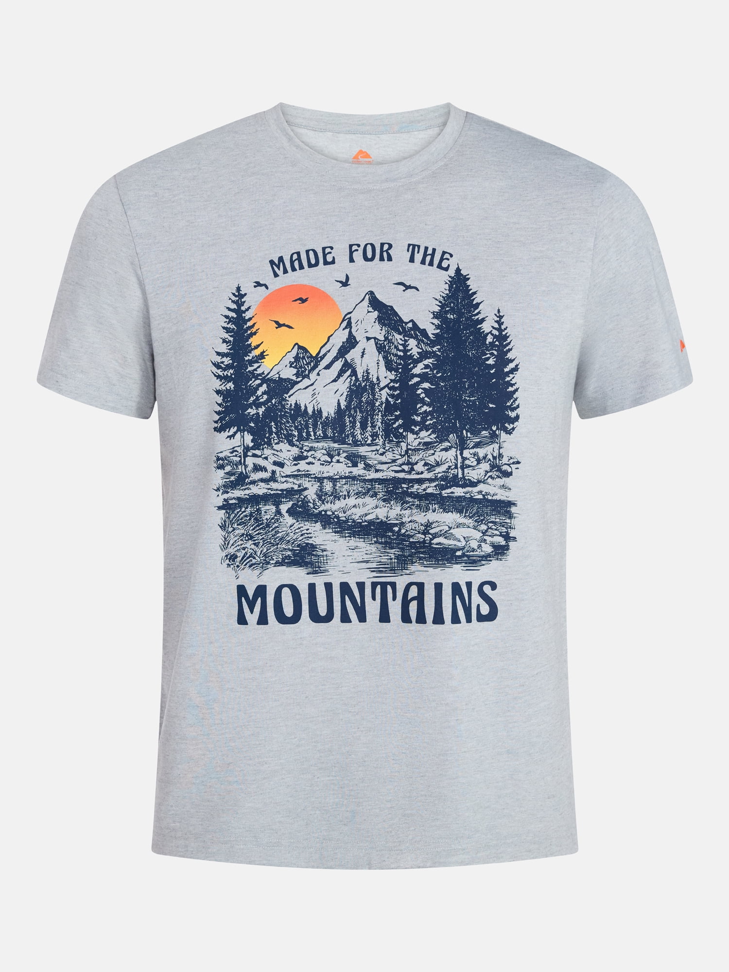 Ozark Trail Men's Active Graphic Tee with Short Sleeves, Sizes S-3XL