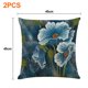 thumbnail image 2 of 2 uds planta verde algodón cáñamo abrazo funda de almohada coche abrazo almohada cojín sofá no incluye almohada central, 2 of 5
