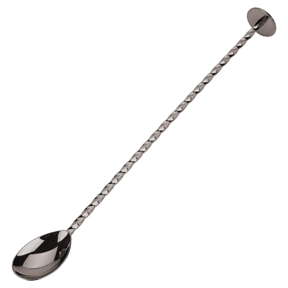 HERCHR 1Pc Stainless Steel Cocktail Spoon Beverage Coffee Mixing