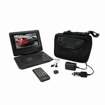 GPX 7-Inch Portable DVD Player with Swivel Screen and Carrying Case, PD701BVP - Black
