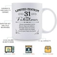thumbnail image 6 of 31st Birthday Gifts for Women Men - 11 oz Coffee Mug - 31 Year Old Present Ideas for Son Daughter Grandson Granddaughter Brother Sister Friend (31st Birthday Gift), 6 of 6