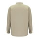 thumbnail image 5 of pstuiky camisa de manga larga para hombre, Camisa informal de moda para hombre, con cuello en V y mangas cortas, transpirable y con botones. tops de invierno para hombre s, 5 of 6