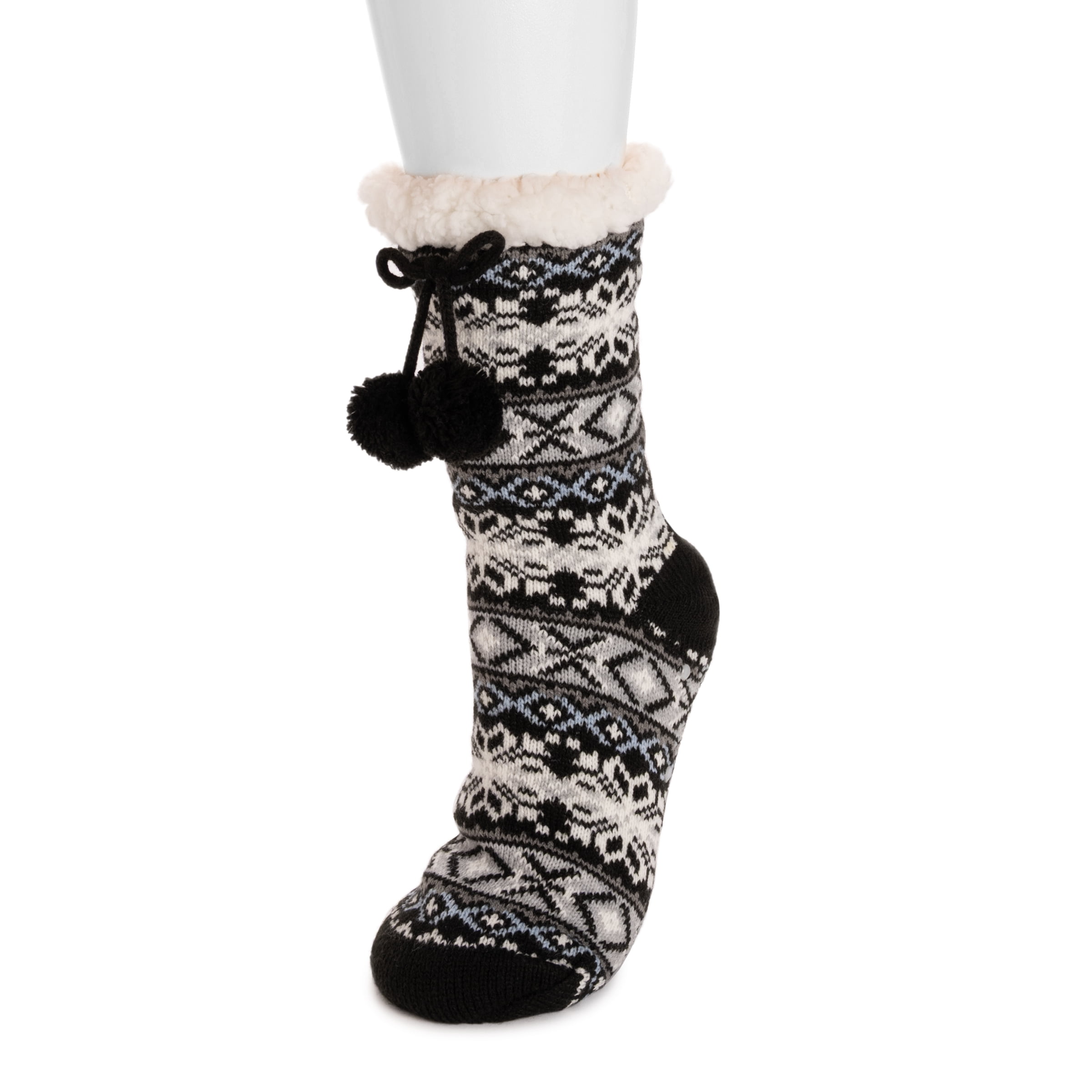 MUK LUKS Women's Tall Cabin Sock, 1-Pair, Sizes S/M & L/XL
