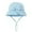Sky Blue, variant on Ticikt UPF 50 Protective Baby Sun Hat with Adjustable Chin Strap Foldable Wide Brim Bucket Cap for Outdoor Beach Summer,Color:Beige