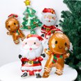 thumbnail image 5 of Globo de aluminio navideño, juguetes para niños, árbol de Navidad, Papá Noel, hombre de jengibre, decoración para fiesta de cumpleaños de niños, accesorios de fondo, 5 of 5