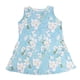 thumbnail image 2 of Vestido sin mangas para mujer, cuello redondo, estampado floral, vestido de playa de verano con bolsillos laterales, azul claro XXL, 2 of 14