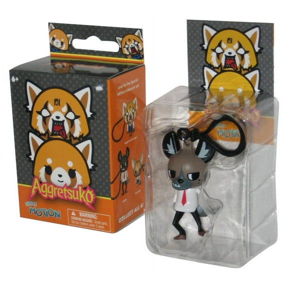 Aggretsuko Chibi In Motion Haida Bullsitoy 2.5 Inch Mini Figure Keychain