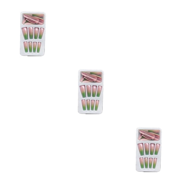 Soidarity 1 Juego de uñas con punta francesa, uñas artificiales con degradado, calcomanías desmontables, regalos de bailarina, Kit de manicura para Type1 NO1 Soidarity CBP262188