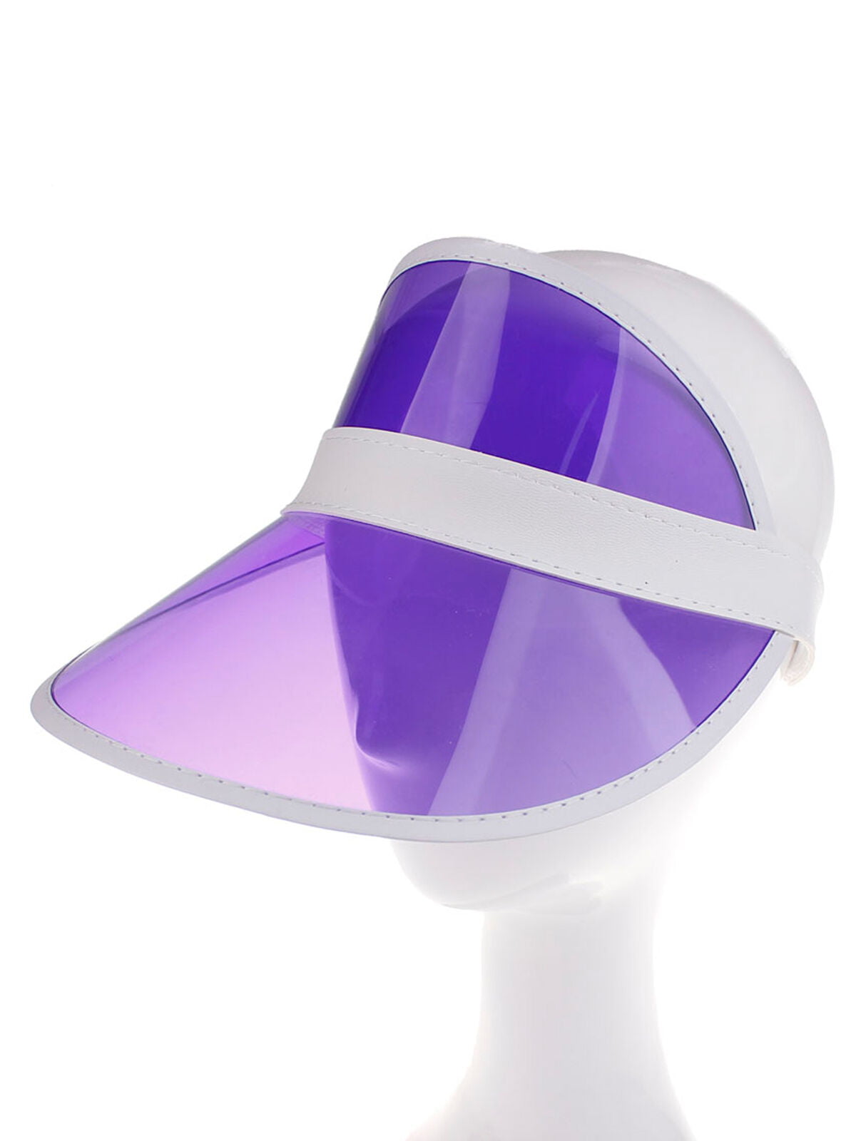 New Summer PVC Hat Sun Visor Party Casual Hat Clear Plastic Adult Sunscreen Cap 