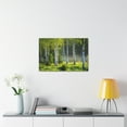 thumbnail image 6 of White Birch Trees in Green Forest Nature Wilderness Photography Canvas Wall Art for Home Decor Ready-to-Hang, 6 of 18
