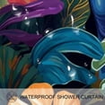thumbnail image 3 of yowmns Waterproof Bathroom Curtain Sets with Hook - Printed Design for Stylish Bathroom Decoration, 3 of 6