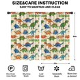 thumbnail image 2 of Blackout Kids Curtains,Beige Cartoon Dinosaurs Pattern Childrens Insulated Curtains Set Of 2,Bedroom Essentials,Toddler Room Decor 52"x84", 2 of 5
