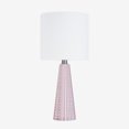 thumbnail image 2 of Grandview Gallery 16" Blush Glass Lamp w/ Off White Linen Shade, Set of 2, 2 of 8