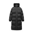 thumbnail image 4 of YLSDY Men's Winter Puffer Jacket Warm Thick Long Down Coat Hooded Overcoat Dark Gray L, 4 of 9