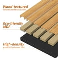 thumbnail image 3 of 2PCS 16''x104'' Wood Slat Acoustic Wall Paneling for Interior and Ceiling Decor,23Sq.ft,Red Oak, 3 of 7