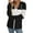 Black, variant on Cogild Sweaters Cardigans for Womens Zipper Up Striped Color Ribbed Cardigans for Womens Winter Fall Cardigans