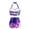 A-Purple427, variant on Womens Lemon Floral Print Halter Swimwear Slim Fit Sleeveless Sweetheart Neck High Waisted Bikini Set Stretchy Cheerful Beach Swimsuits