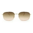 thumbnail image 2 of Dad Fashion Retro Classic Small Rounded Rectangle Metal Rim Sunglasses Gold - Brown, 2 of 4
