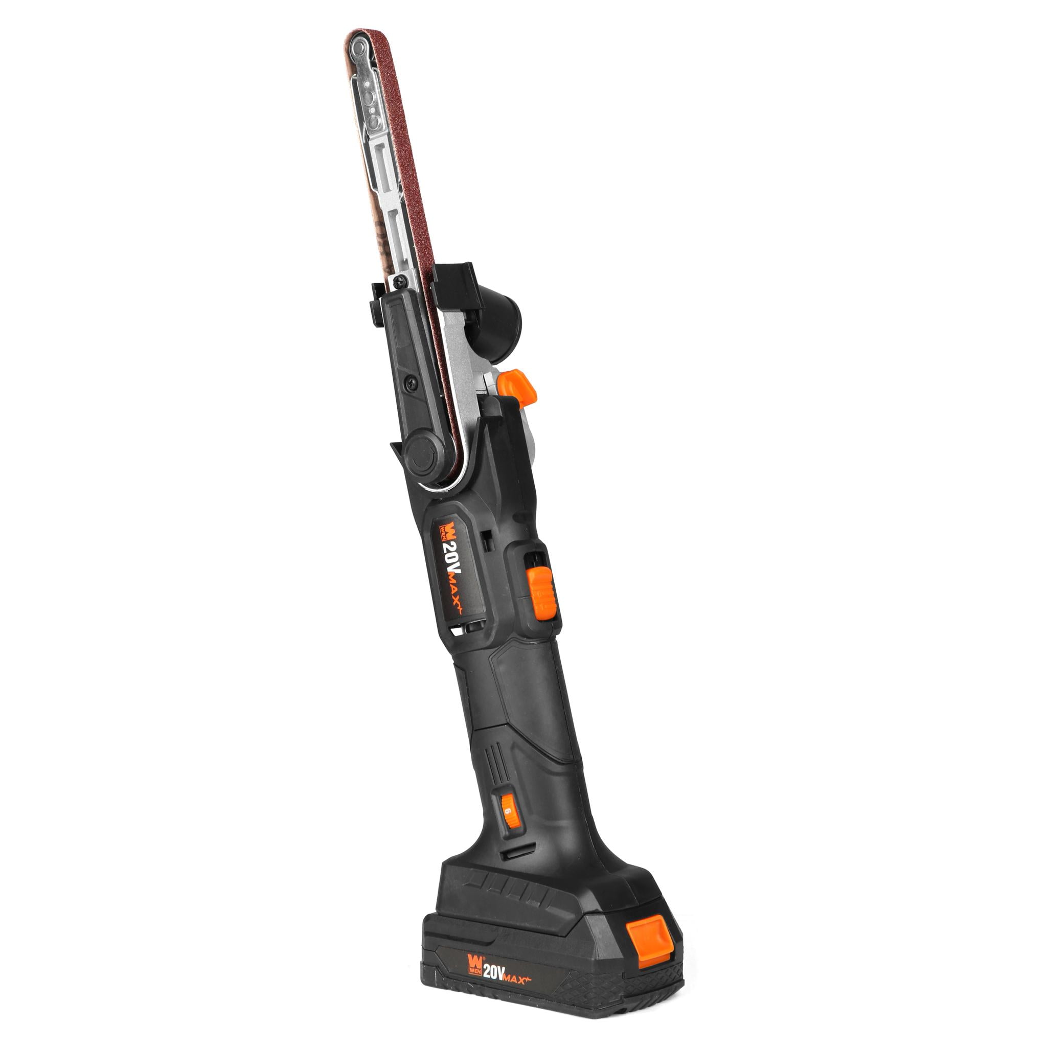 WEN 20V Max Cordless Variable Speed Detailing File Sander with 2.0 Ah Lithium-Ion Battery and Charger