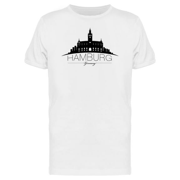 Hamburg City Skyline Landmark Tee Men's -Image by Shutterstock