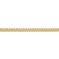 thumbnail image 6 of Auriga Fine Jewelry 14K Yellow Gold 2.9 mm Flat Beveled Curb Chain Necklace for Women 20", 6 of 7