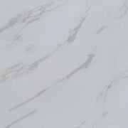 VEELIKE 12pcs White Marble Floor Tile Tile Peel and Stick Bathroom Tiles 12"x12" Inches Vinyl Flooring Self Adhesive Kitchen Tiles Stickers Decorative White Tiles Removable Waterproof Tiles