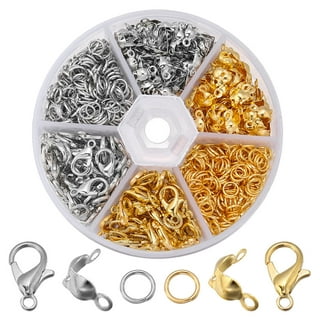 2300pc Assorted Silver Jump Rings for Crafts Jewelry Making Supplies - 7  Sizes (3mm to 10mm) DIY Open Jump Ring Hoops for Chain, Necklaces Links