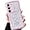 Pink, variant on for Galaxy S21 FE Case 6.4", Curly Wavy Anti-Slip Grip Design Transparent Bling Glitter Star Shiny Case Cute Clear Sparkly Bumper Protection Soft Phone Cover Case for Women Girls, Black