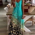 thumbnail image 2 of Vestido largo informal de corte A con tirantes y estampado de salpicaduras de degradado de verano para mujer, elegante y holgado para playa de primavera., 2 of 4