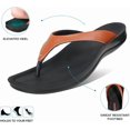 thumbnail image 3 of AEROTHOTIC Comfortable Arch Support Flat Sandals for Women Comfy Toe Post with Cute Soft Padded Straps Casual Fashion Vacation Essentials Dressy Shower Sandals (Amicia Tan, Size 8), 3 of 6