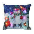 thumbnail image 2 of ChicYu Christmas Pillowcovers Holiday Gift LED String Lights Flashing and Steady Dual Mode Short Printed Sofa Cushion Cover for Home Holiday Use, 2 of 6