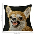 thumbnail image 3 of Lilixerw Funny Dog Pattern Decorative Throw Pillow Cover 18x18 Inch,Soft Short Lint Cute Embroidery Pillowcase for Sofa Bedroom Living Room Home Decor,Spring Decor,Multicolor, 3 of 6