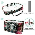 thumbnail image 4 of Zebra Large Capacity Reusable Foldable Oxford Cloth Storage Bin: Laundry Bag, Picnic Baskets, and Shopping Bag, 4 of 7