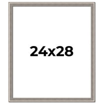 24x28 Frame Grey Real Wood Picture Frame Width 1.25 inches | Interior Frame Depth 0.5 inches | Hans