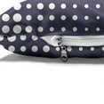 thumbnail image 4 of Abstract Pet Bed, Horizontally Formed Polka Dotted Flows Geometric and Nostalgic Details, Resistant Pad for Dogs and Cats Cushion with Removable Cover, 24" x 39", Dark Indigo and White, by Ambesonne, 4 of 4